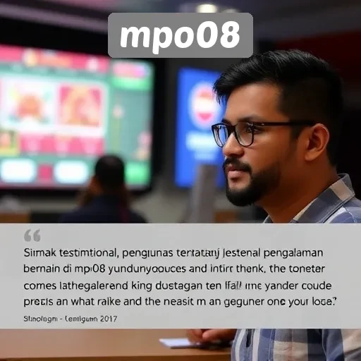 Testimoni Pengguna tentang Pengalaman Bermain di mpo08